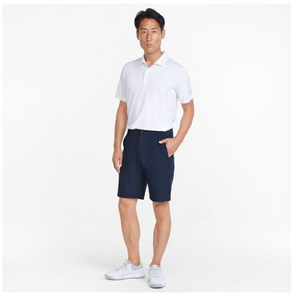NWT PUMA GOLF MENS SOLID TECH SHORTS Navy - Picture 4 of 5